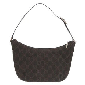Gucci canvas handbag GG brown